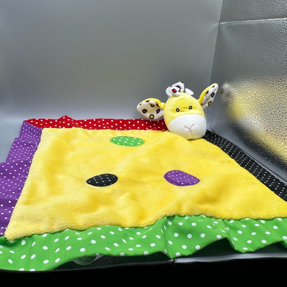 Baby Ganz Lookie Loos Lovey Security Blanket‎ Plush Giraffe Dot 13” Stuffed READ